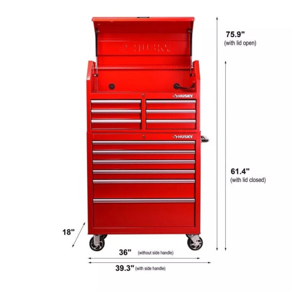 3F2B3BF9-0131-E459-0FA5-C6EC17E604AE.jpg 36 in. 12-Drawer Tool Chest and Cabinet Combo