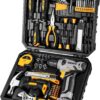 DEKOPRO Tool Set：Tool Kit with 8V Cordless Drill.Tool Box with Drill.Hand Drill Set for Men & Women.Home Tool Kits for House Repair.Handyman.DIY 126 Piece