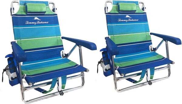 4185FD39-C70A-86B1-D7B8-07010FF36AD1.jpg 2 Backpack Beach Chairs with Storage Pouch and Towel Bar