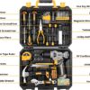 DEKOPRO Tool Set：Tool Kit with 8V Cordless Drill.Tool Box with Drill.Hand Drill Set for Men & Women.Home Tool Kits for House Repair.Handyman.DIY 126 Piece