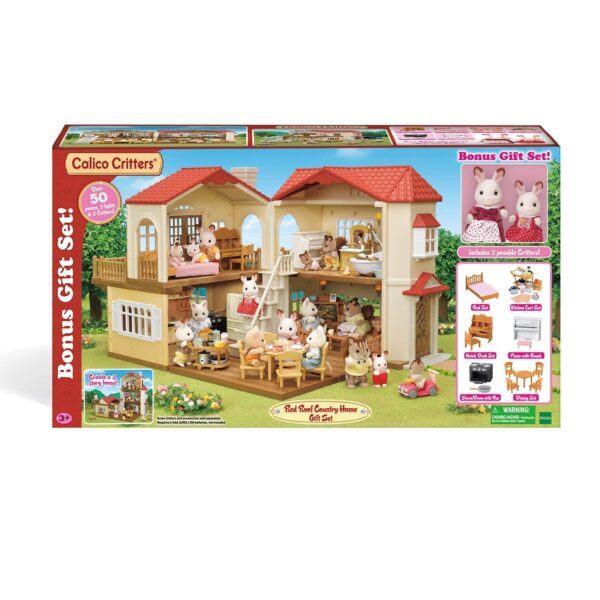 4799151E-DB7E-89E4-ACF1-E3C9964A2655 Calico Critters Red Roof Country Home, Dollhouse Playset with Figures, Furniture and Accessories