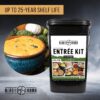 Ready Hour. Emergency Meal Entrées. Real Non-Perishable Meals. 25-Year Shelf Life. Portable Flood-Safe Container. 120 Servings