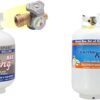 Pound Steel Propane Tank Cylinder with OPD Valve and Built-in Gauge. 20 lb Vertical-Flame King