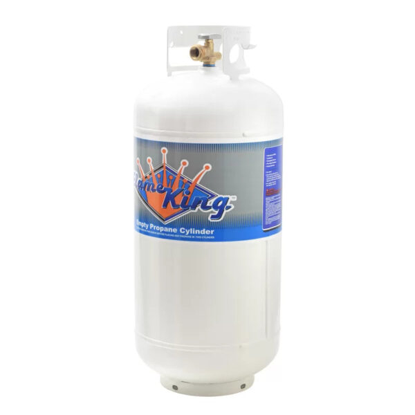 4C97F6DC-CB0B-EA4B-0754-612A22CC4099 Flame King YSN401 40 lbs. Empty Propane Cylinder with Overfill Protection Device Valve