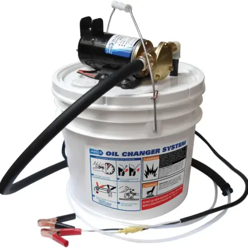 Marine Quick Oil Changer. Flexible Impeller Pump. Reversing Switch 3.5 Gallon. 12-Volt. Non CE. White