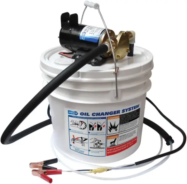 4E1608D0-4964-876B-2DE6-87946BAC017E.webp Marine Quick Oil Changer. Flexible Impeller Pump. Reversing Switch 3.5 Gallon. 12-Volt. Non CE. White
