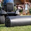 Agri-Fab 45-0604 18" x 48" Tow Behind Poly Lawn Roller 550 lbs Weight with Water. Poly Drum and Steel Frame. with Plug. Designed for Lawn and Garden Tractors