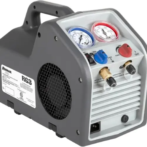 (Portable Refrigerant Recovery Machine – 115V. 60Hz. for Both Liquid and Vapor Refrigerant. White-Robinair