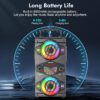 Speakers. 60W Portable Wireless Loud Outdoor Home Party Bluetooth Speaker with Subwoofer. FM Radio. LED Colorful Lights. Microphone. Remote and Big Powerful Stereo Deep Bass Sound Boombox