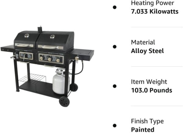 50286247-7223-258A-41C6-FFD62098AAF9.jpg Dual Fuel Combination Charcoal/Gas Grill