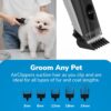 Professional Plus Pet Grooming Vacuum Kit. 5 Pet Grooming Tools. 2L Canister. Works for All Dogs. Cats. and Pet Fur