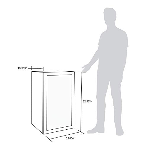 51fa21b3f46c4b0fb41b5f5cff13d87d Beverage Refrigerator Cooler | 126 Cans Free Standing with Right Hinge Glass Door