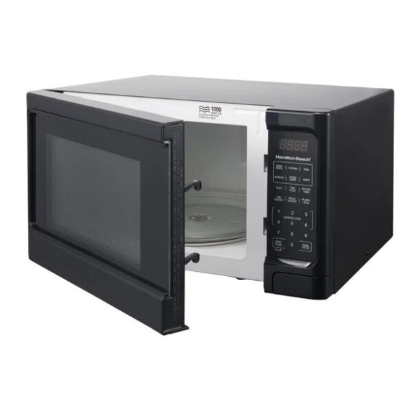 54A6AF30-A5DA-0CBA-D2F2-0FF68D639B2A.jpg Hamilton Beach 1.1 Cu. Ft. Sleek Black Digital Microwave - Effortless Touchpad Controls
