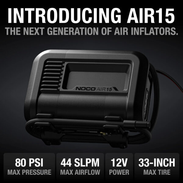 55E31E41-E3D2-17E1-22EC-92AF4625D995.jpg UltraFast 15A Tire Inflator. 12V Portable Air Compressor Pump. Rated at 80 PSI. Inflates Tires from 0-40 PSI in 2.9 Minutes with a Digital Gauge. Smart Pressure and Auto-Shutoff