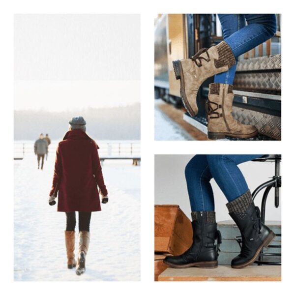 56168b361c85d09383dba5c5320f1ebe.jpeg Women's Winter Warm Back Lace Up Snow Boots
