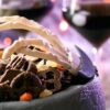 Skull Head Scary Eye Halloween Candy Bowl with Moving Hand