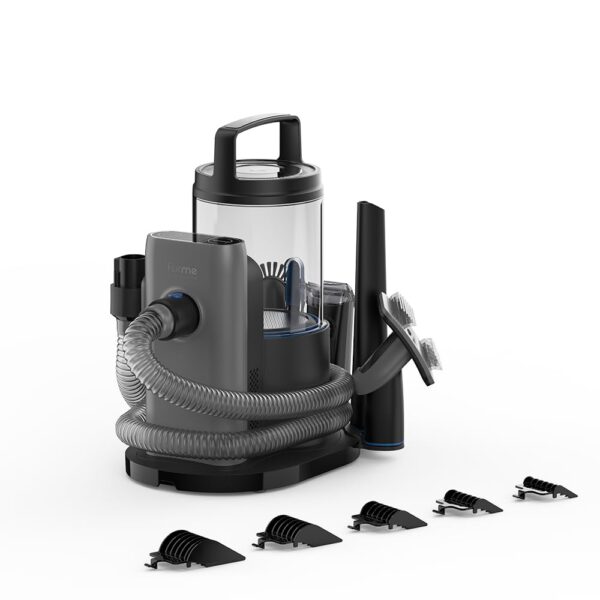 5776B25E-5C57-295F-F6D5-0EFB7FADA7A3.jpg Professional Plus Pet Grooming Vacuum Kit. 5 Pet Grooming Tools. 2L Canister. Works for All Dogs. Cats. and Pet Fur