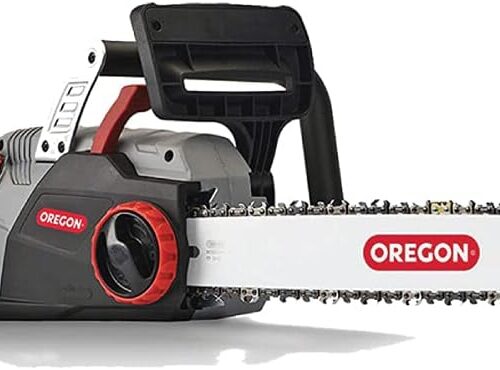 Oregon CS1500 18-inch 15 Amp Self-Sharpening Corded Electric Chainsaw. with Integrated Self-Sharpening System (PowerSharp). 2-Year Warranty. 120V. Grey. Black