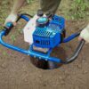 Post Hole Digger Gas Powered. 52cc 2.4 HP 2 Stroke Engine Earth Auger with 8" Drill Bit. EPA Compliant Post Hole Auger