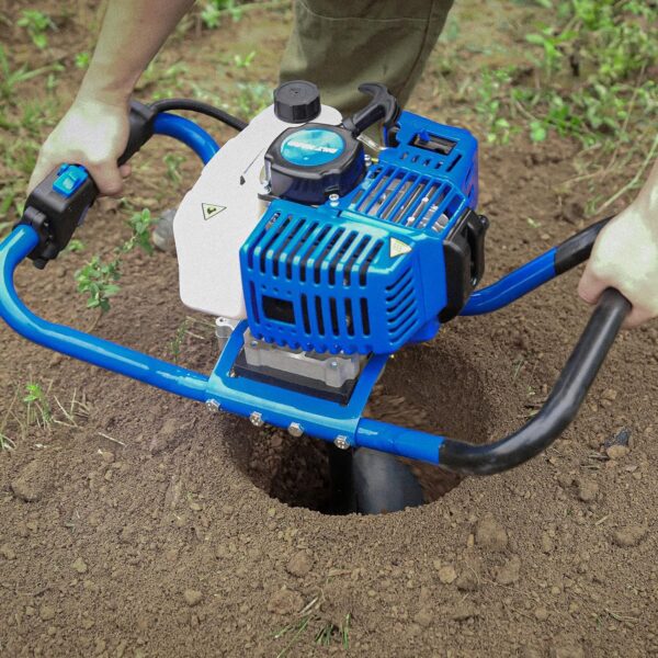 58600F86-530D-6B0F-EFF8-5BF872E8E1D4.jpg Post Hole Digger Gas Powered. 52cc 2.4 HP 2 Stroke Engine Earth Auger with 8" Drill Bit. EPA Compliant Post Hole Auger