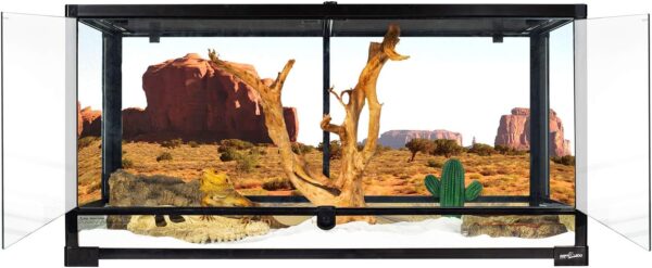 58E30ED0-D756-0DBA-E7B8-8F768167E98F.jpg 50 Gallon Reptile Glass Terrarium Tank Double Hinge Door with Screen Ventilation Large Reptile Terrarium 36" x 18" x 18"(Knock-Down)