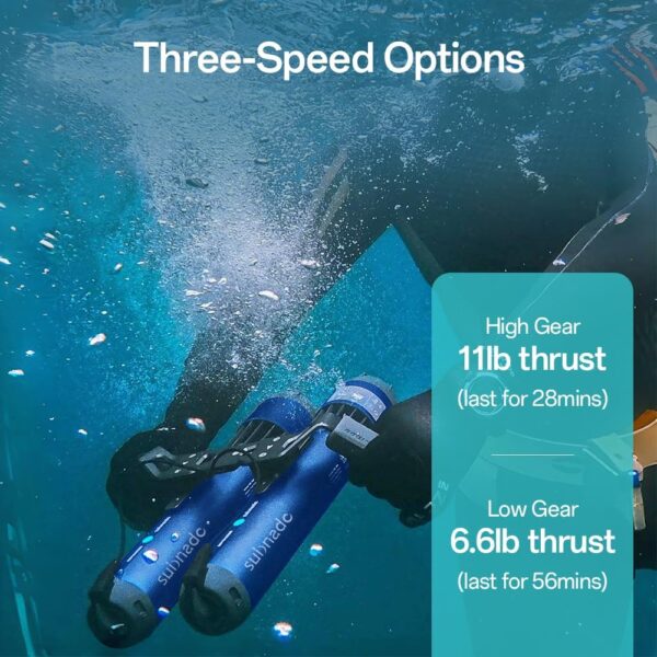 5C355B8B-8DA7-BA20-9D1F-74EA2C0129E7.jpg Waydoo Subnado Underwater Scooter Lite. Water Sports Diving Scooter with Removable Handle. Compact and Portable Water Scooter for Adults&Kids. Scuba Diving Snorkeling Sea Scooter Multiple Uses. Blue