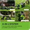 60V 21” Cordless (Self-Propelled) Lawn Mower . 2 x 4.0Ah Batteries and Dual Port Rapid Charger