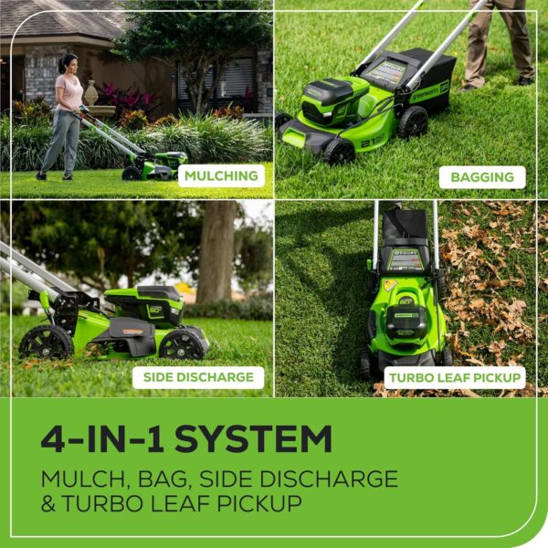 5F01DEE5-974F-E813-8D58-0ED2465ACB87.jpg 60V 21” Cordless (Self-Propelled) Lawn Mower . 2 x 4.0Ah Batteries and Dual Port Rapid Charger