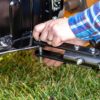 Agri-Fab 45-0604 18" x 48" Tow Behind Poly Lawn Roller 550 lbs Weight with Water. Poly Drum and Steel Frame. with Plug. Designed for Lawn and Garden Tractors