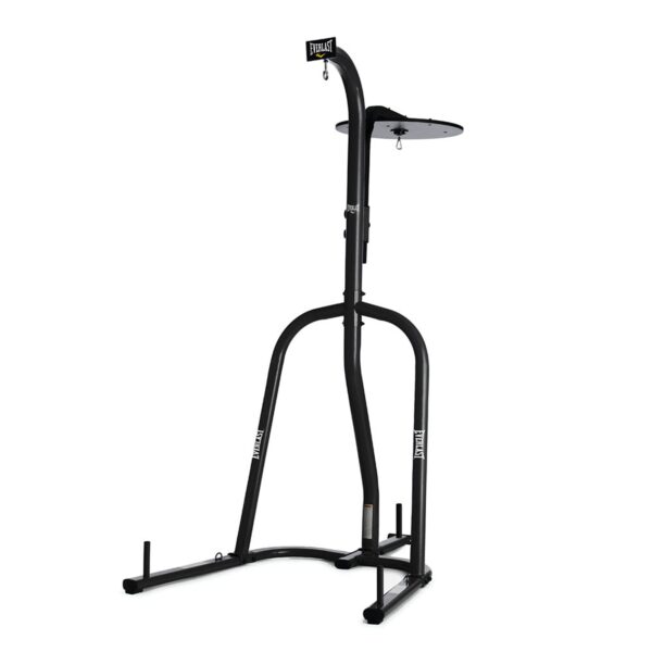 5FA1EF88-6132-A05B-7A0D-52B3B9BE6CF9 Everlast 2 Station Dual Powder Coated Steel Heavy and Speed Bag Stand (Open Box)