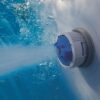 Bestway Power Steel 18' x 9 'x 48' above ground swimming pool Set with metal frame home swimming pool sand filter pump. skimmer and vacuum