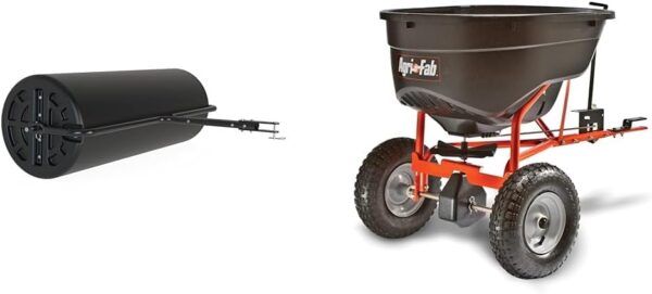 626C87CF-E161-40DC-1261-8580E870290F.jpg Agri-Fab 45-0604 18" x 48" Tow Behind Poly Lawn Roller 550 lbs Weight with Water. Poly Drum and Steel Frame. with Plug. Designed for Lawn and Garden Tractors