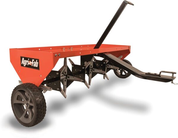 6354F3D1-46EE-B683-E80E-ED8B372CFE79.jpg Agri-Fab 45-0604 18" x 48" Tow Behind Poly Lawn Roller 550 lbs Weight with Water. Poly Drum and Steel Frame. with Plug. Designed for Lawn and Garden Tractors