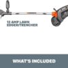 WORX WG896 12 Amp 7.5 Inch Electric Lawn Edger & Trencher. Orange and Black