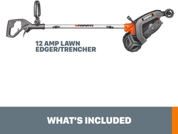 63778FC4-43B5-799A-6DE5-97E8E82EFE4B.jpg WORX WG896 12 Amp 7.5 Inch Electric Lawn Edger & Trencher. Orange and Black