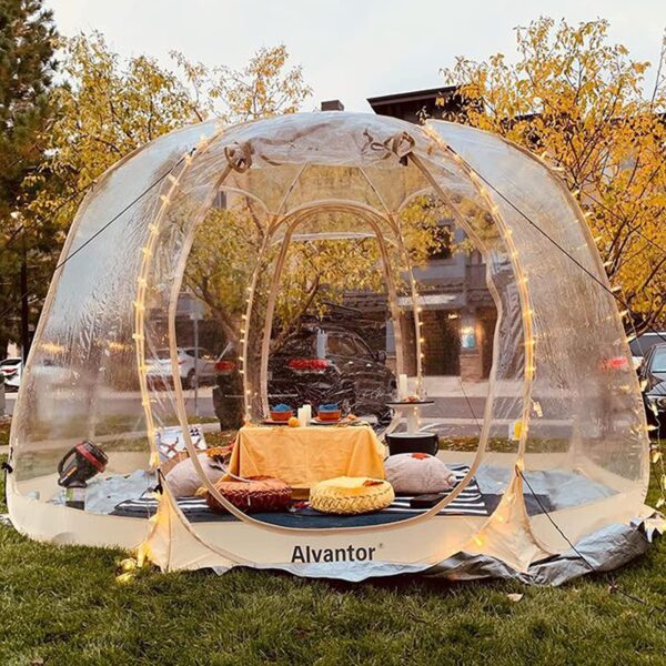 63F5C2FA-3727-DA38-37EB-804B4626F4D3.jpg Bubble Tent Pop Up Gazebo. 8-10 Person Igloo Dome Garden Patio Canopy Shelter