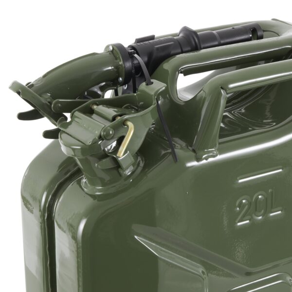 64AFCCFB-E053-8AF2-82CA-22812144282B.jpg Wavian 3008 5.3 Gallon 20 Liter Authentic CARB Jerry Can with Spout. Green