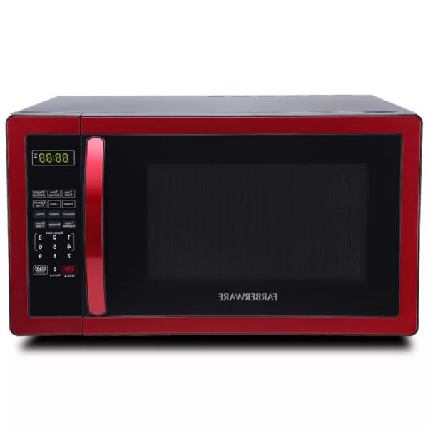 64FAABFC-B495-4ADB-400D-01FAFEDE2BE5 Farberware FMO11AHTBKN 1.1 cu. Ft. 1000-Watt Countertop Microwave Oven in Metallic Red