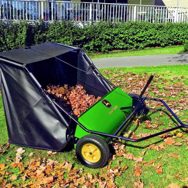 667E1256-19F2-C888-31EC-1C2055C9AF01.jpg John Deere 42 in. 24 cu. ft. Tow-Behind Lawn Sweeper STS-42JDC
