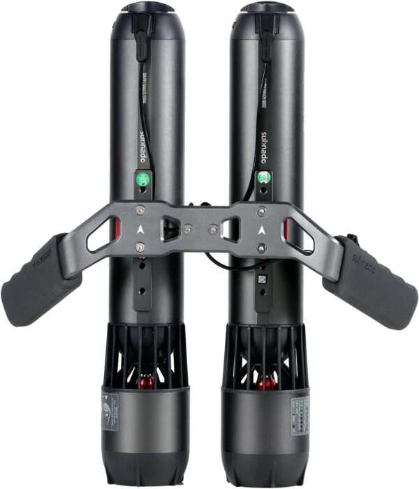 6D68108B-5C81-8D84-5BB6-A95F5E91DD20.jpg Subnado Twin Engine Handle Bracket+ Subnado Underwater Scooter 2 Packs with 2 handgrips. 2 Arm Mount Kits. 2 Accessories Mount Rings
