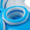 56299EP 145 x 125 x 20 Inch Splash N Chill Inflatable Lake and Pool Relaxation Island Lounger Seat for up to 7 Adults. Blue and White