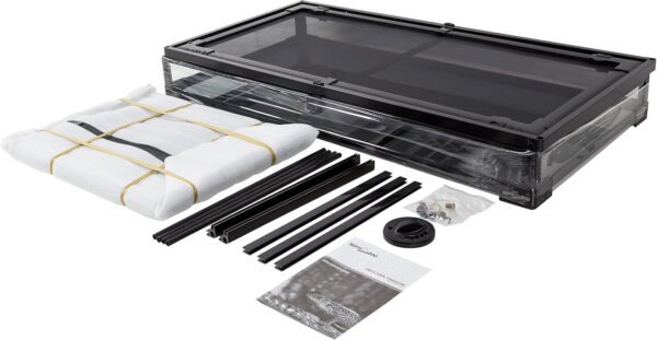 6FB6BA3E-6495-B181-39BD-C60144D6B174.jpg 50 Gallon Reptile Glass Terrarium Tank Double Hinge Door with Screen Ventilation Large Reptile Terrarium 36" x 18" x 18"(Knock-Down)