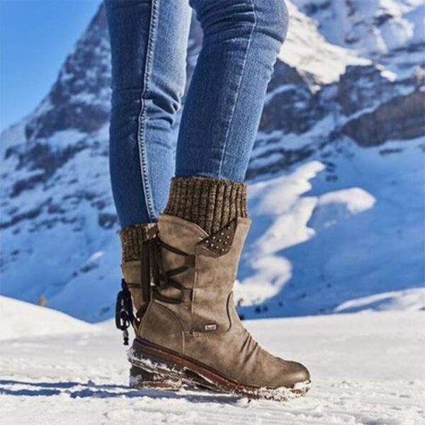 6a447cb0831392802ad4ad2cdda0880d.jpeg Women's Winter Warm Back Lace Up Snow Boots