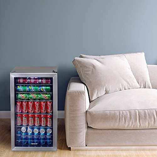 6b200dcef30443bbadc0fa156fc2ebbe Beverage Refrigerator Cooler | 126 Cans Free Standing with Right Hinge Glass Door