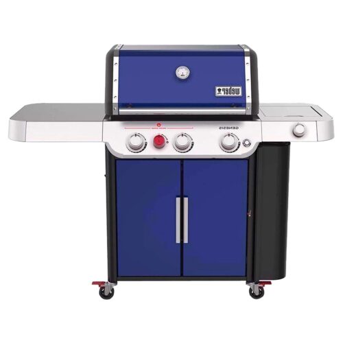 E-335 3 Burner Liquid Propane Grill Deep Ocean Blue