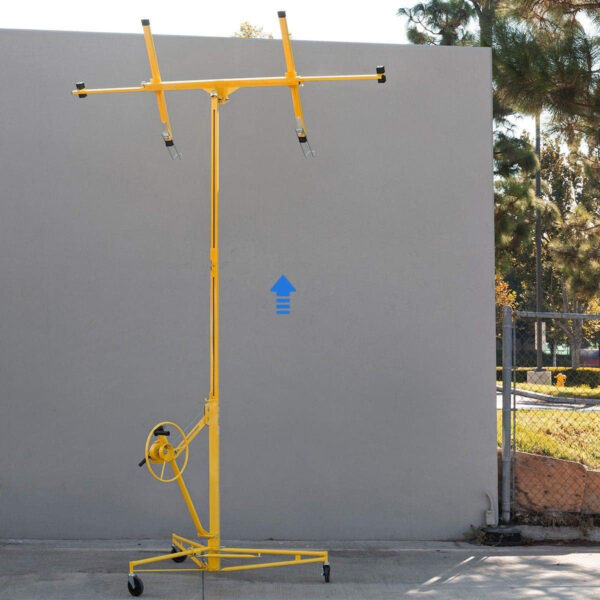 71B06767-AE74-BC28-3918-5D0F9BB66C64.jpg Stark USA 65044 65044 Drywall Lift 11' Yellow Rolling Sheetrock Panel Hoist Jack