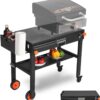 Portable Outdoor Grill Table. Folding Grill Cart Solid and Sturdy. Blackstone Griddle Stand Large Space. Blackstone Table with Paper Towel Holder. Grill Stand for Blackstone Griddle. Ninja Grills etc