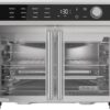 Crisp 'N Bake Air Fryer Toaster Oven Combo. 12 in 1 Countertop Convection Oven Cooks Food Fast. Fits a Whole Pizza or 6 Toast Slices. French Doors with Stainless Steel Finish