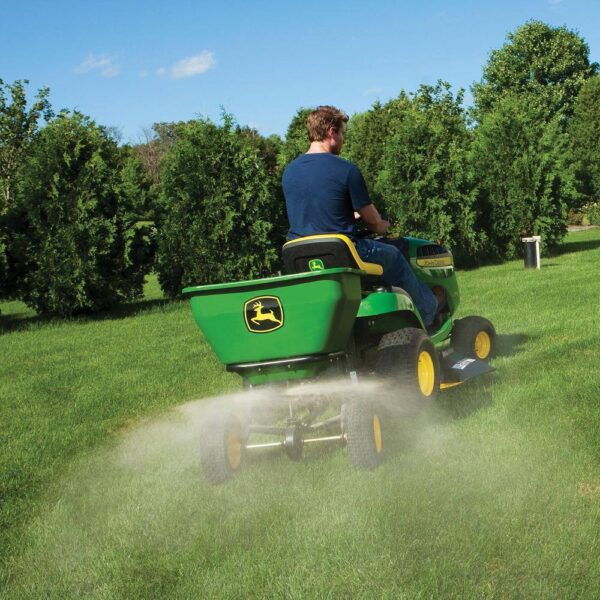7AE0055B-B4FC-0011-F42B-82ECD2682678 175 lb Tow-Behind Broadcast Spreader, Rustproof Poly Hopper, Universal Fit