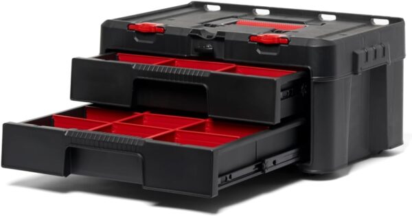 7B1E4D7E-8CBF-8F63-31B0-9B0B7F35DA0A.jpg Keter Stack-n-Roll Modular Tools Organizer for Garage Storage and DIY. 3 Piece Resin Rolling Tool Box System for Small Parts